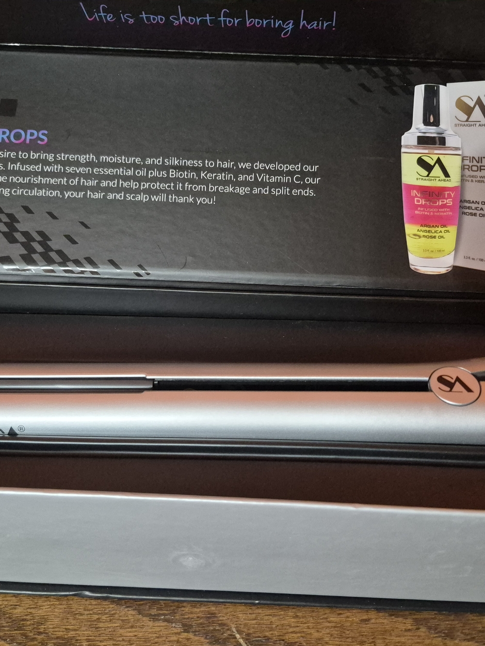SA Silver Hair Straightener - Sleek Silver Styling Iron